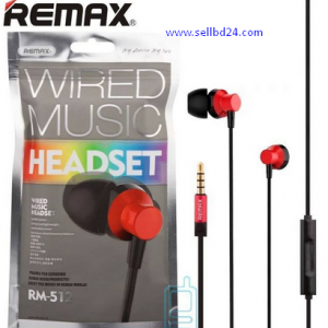 Remax RM-512 WIRED MUSIC HEADSET Earphone